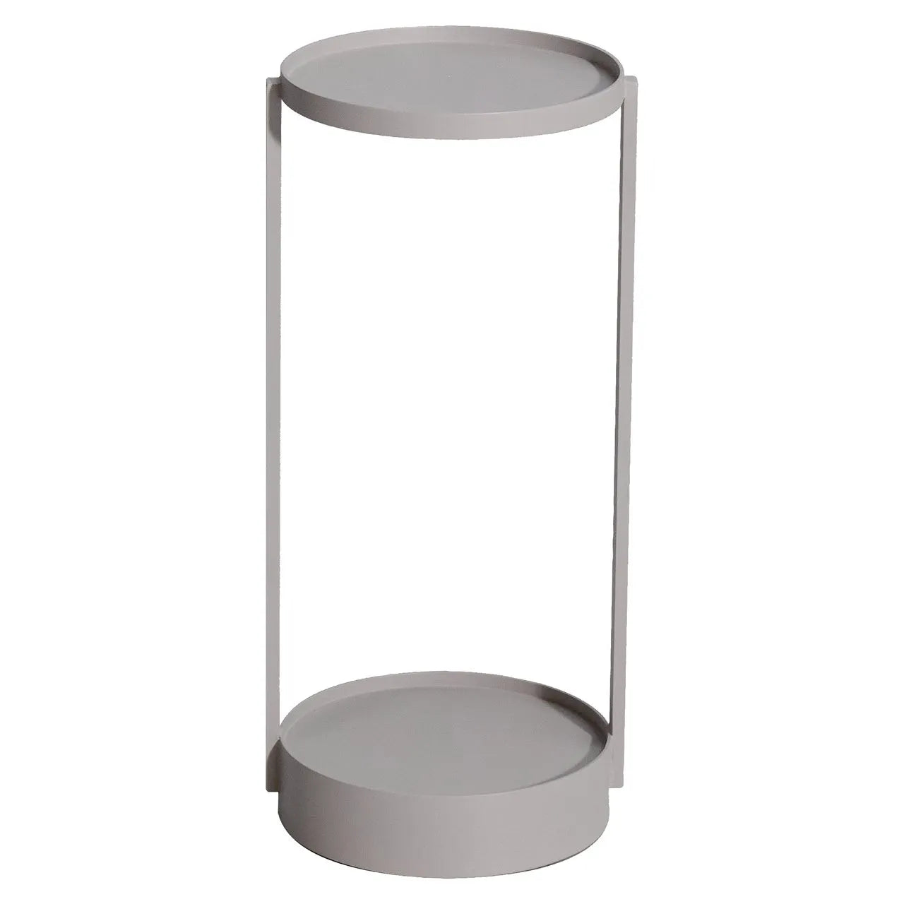Richmond Interiors Reed Light Grey Metal Side Table