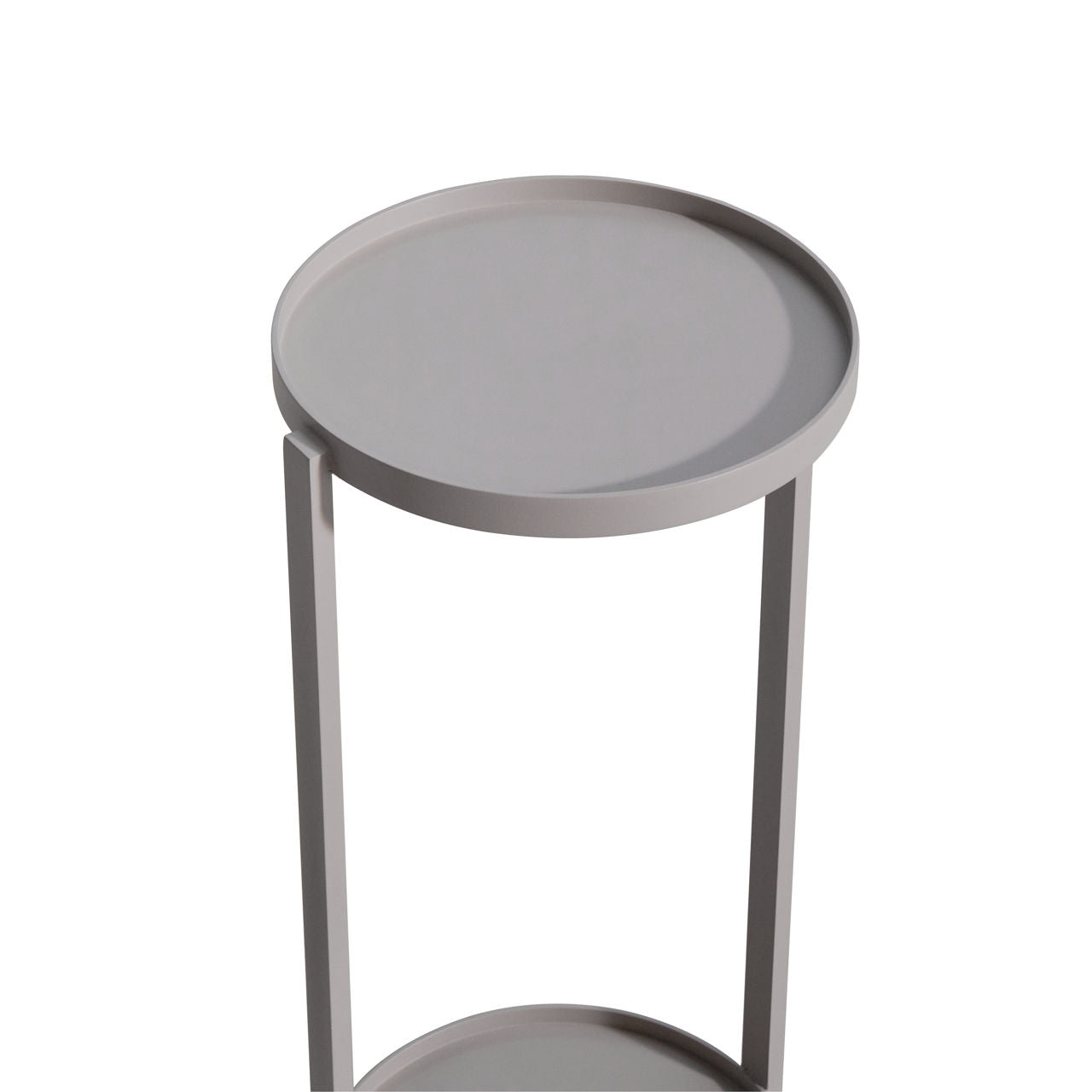 Outdoor end table Reed light beige