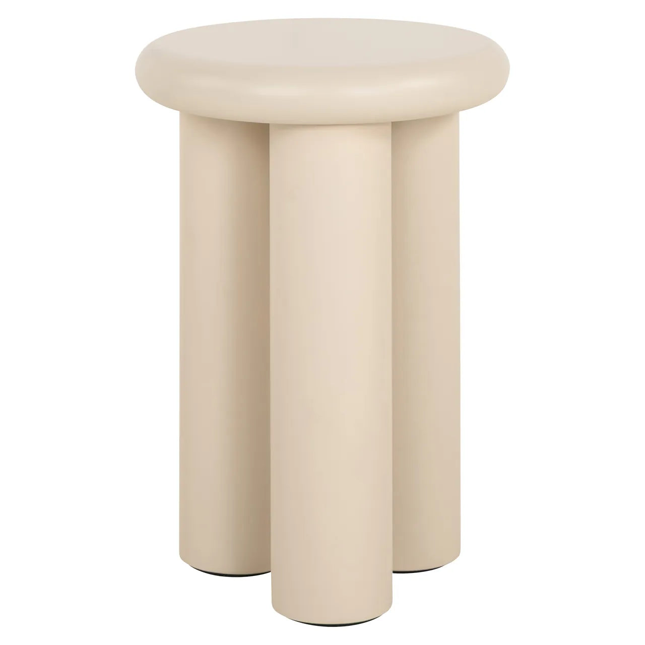 Richmond Interiors Elbaz Beige Round Side Table
