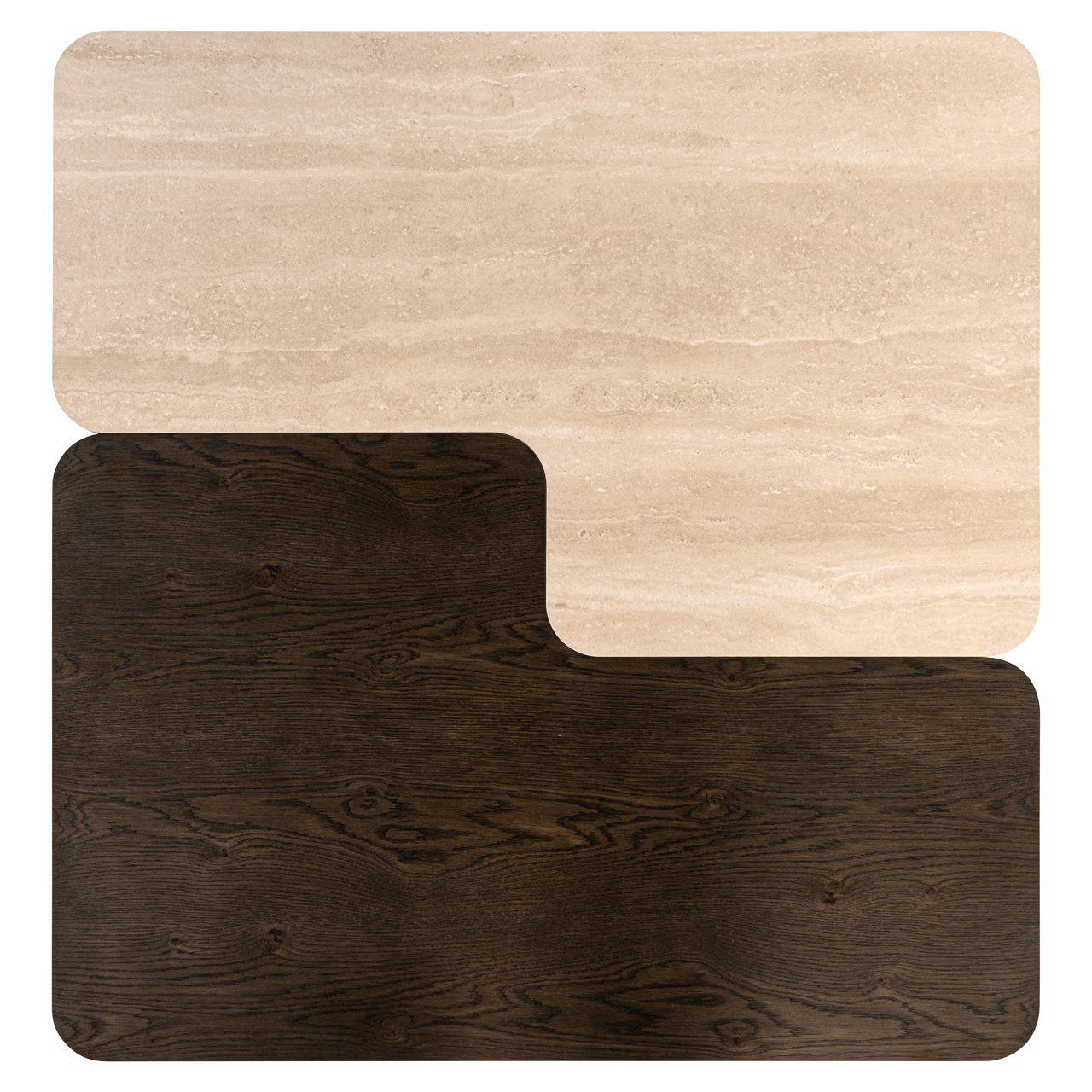 Coffee table Nando brown (Set of 2)