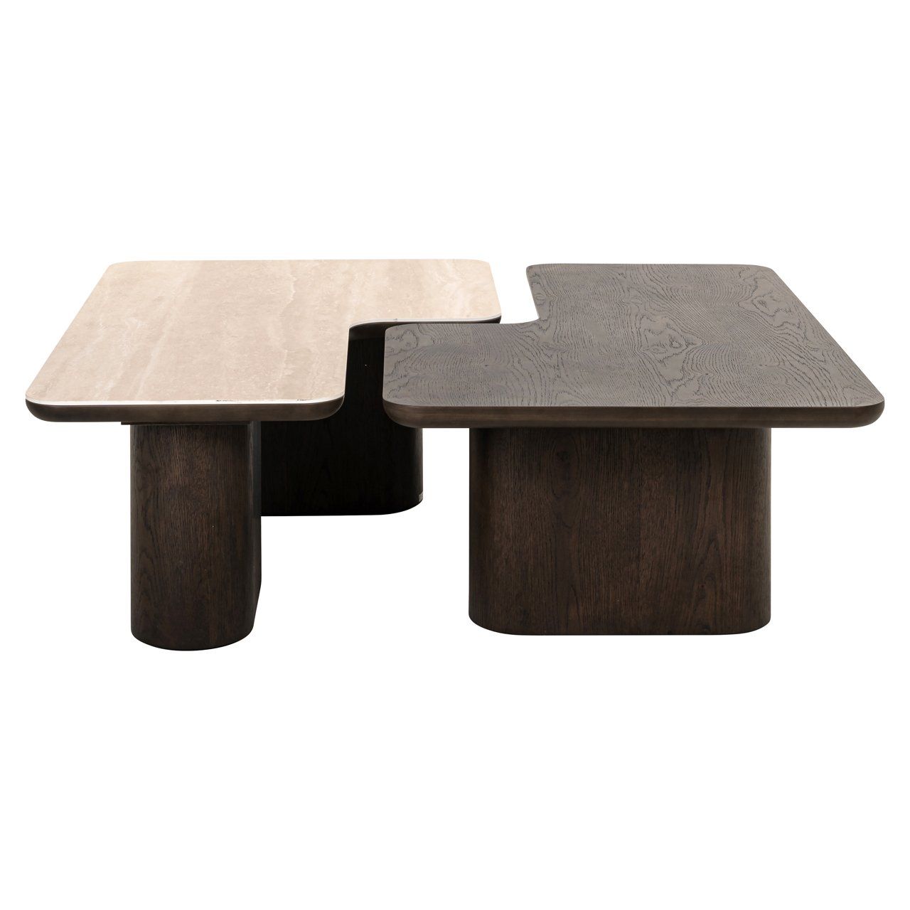 Coffee table Nando brown (Set of 2)