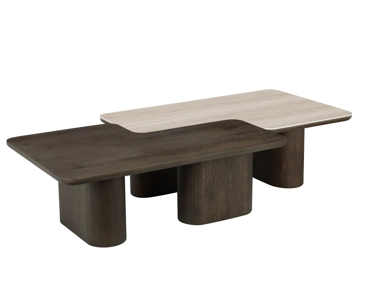 Richmond Interiors Nando Brown Coffee Table | Set Of 2