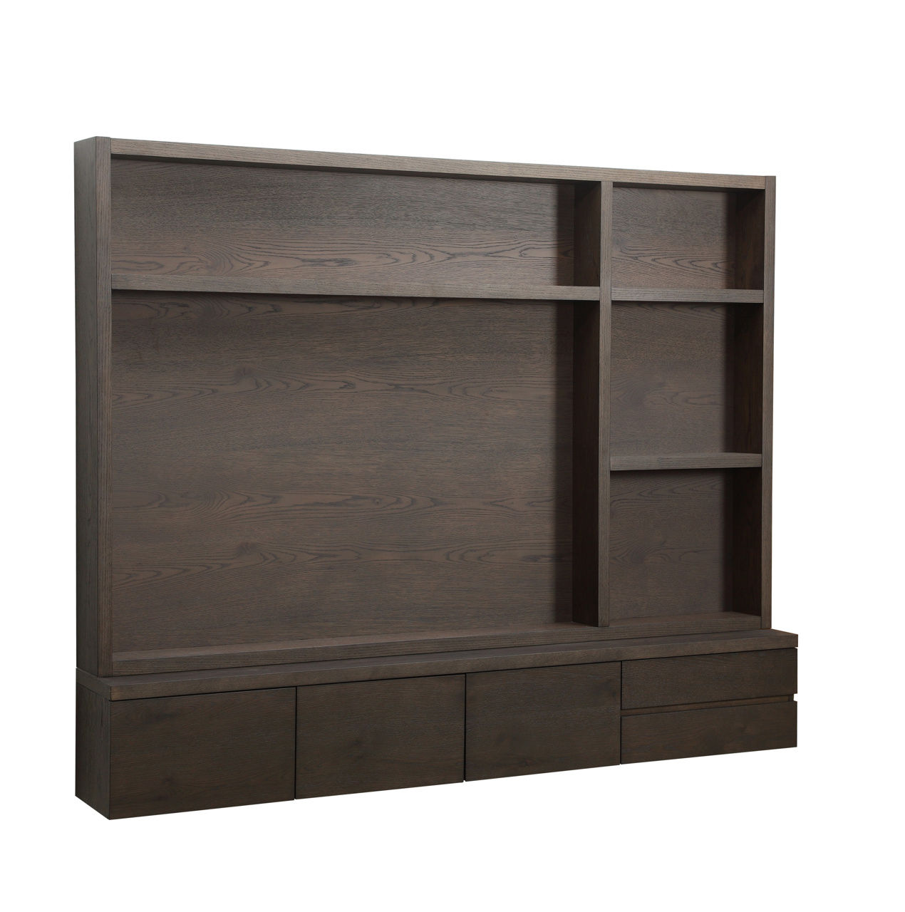 TV cabinet Lachance brown  3-doors 2-drawers