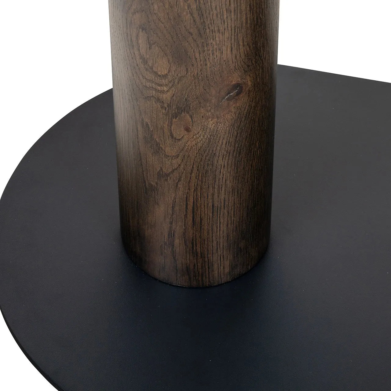 Richmond Interiors Ritz Brown Oak Wood & Travertine Bar Table