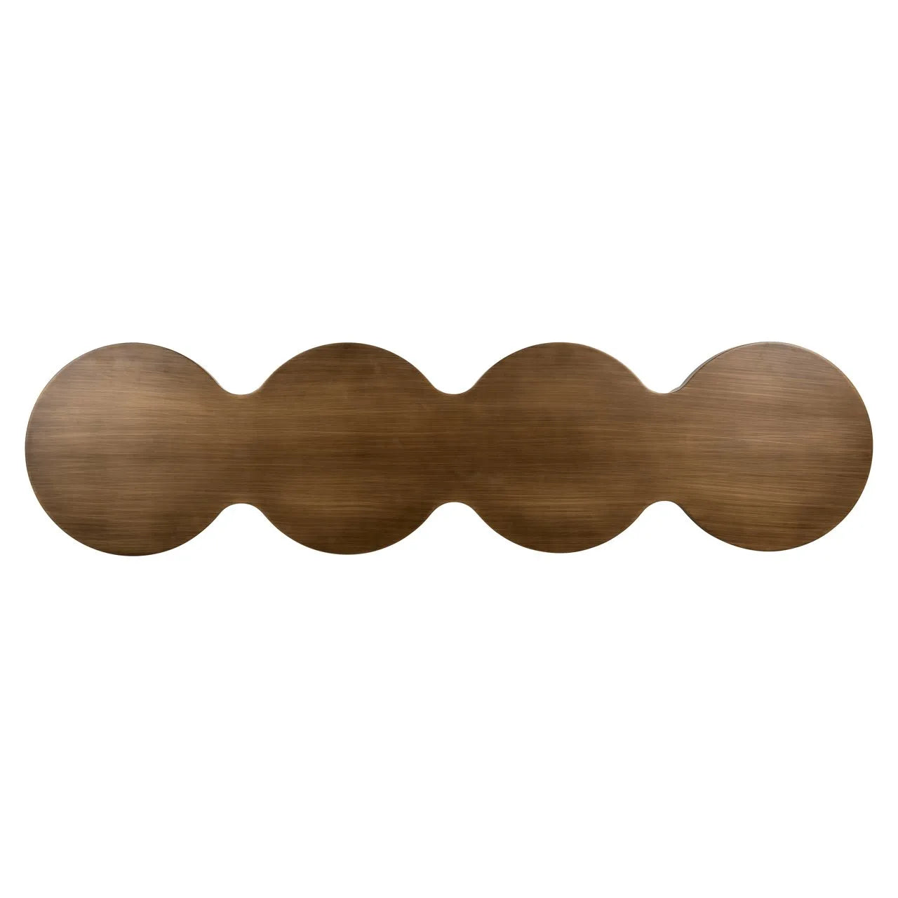 Richmond Interiors Bubba Brushed Gold Console Table