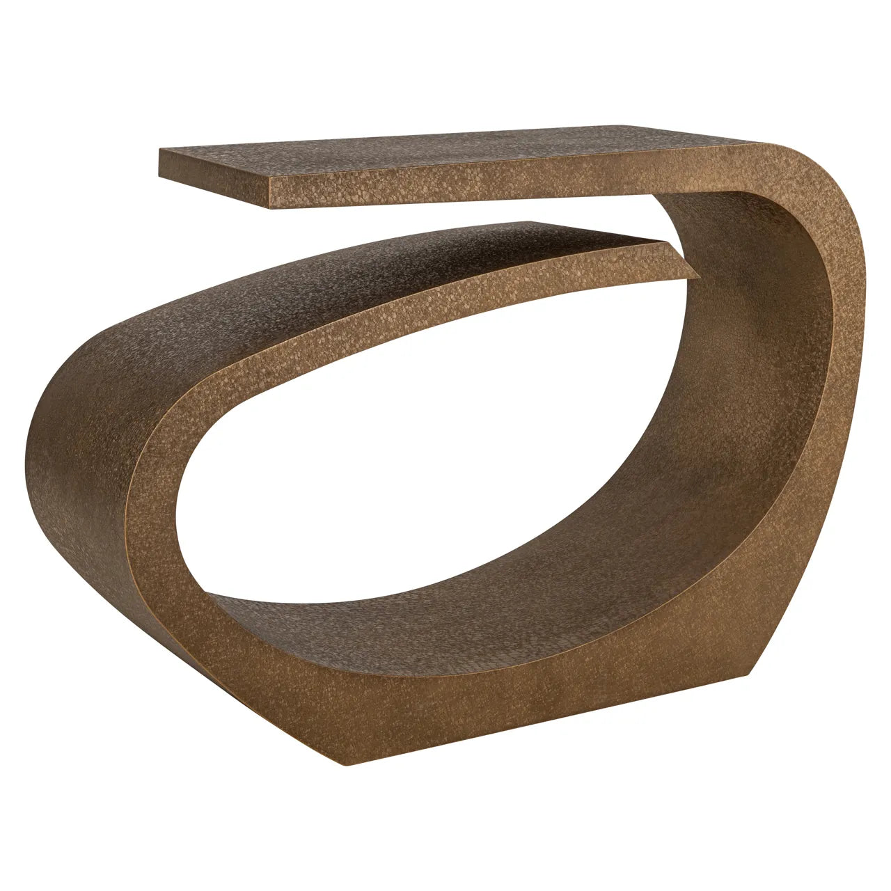 Richmond Interiors Alhambra Brushed Gold Console Table