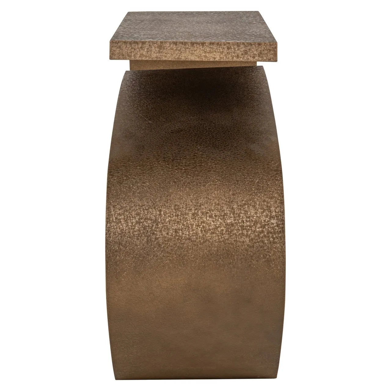 Richmond Interiors Alhambra Brushed Gold Console Table