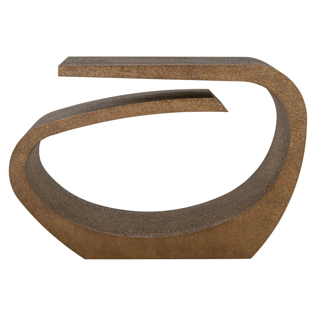Richmond Interiors Alhambra Brushed Gold Console Table