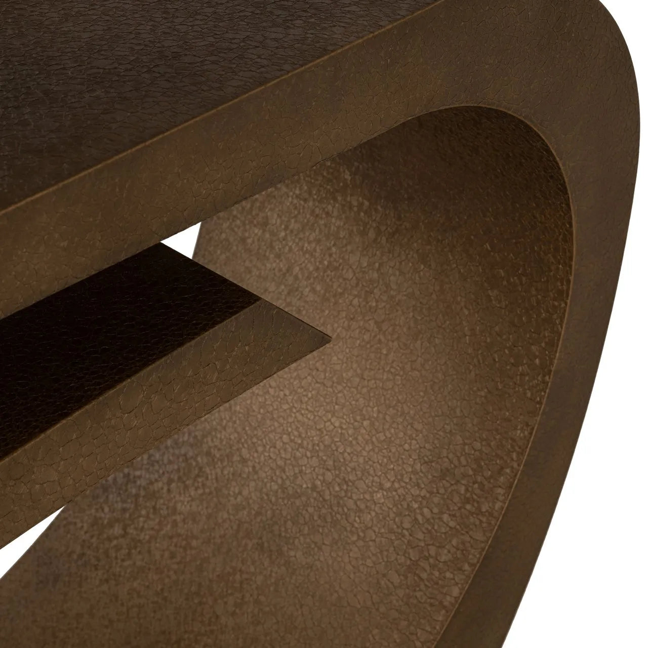 Richmond Interiors Alhambra Brushed Gold Console Table