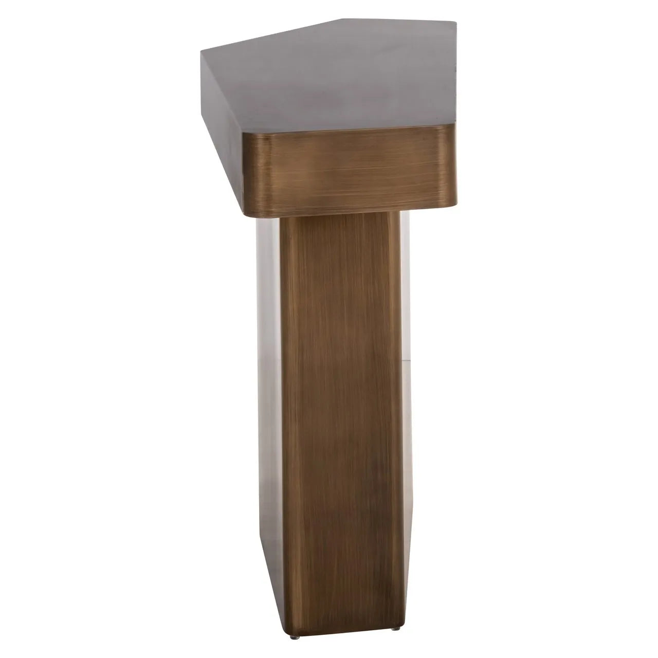 Richmond Interiors Hexa Brushed Gold Console Table
