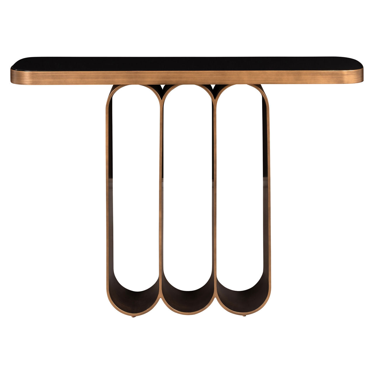 Console Locarno brushed gold