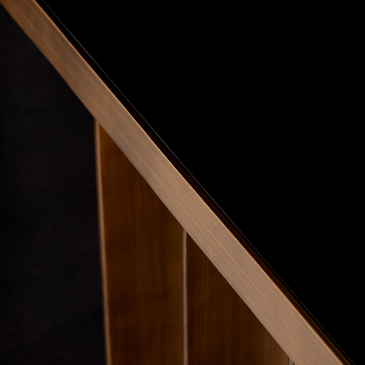 Console Locarno brushed gold