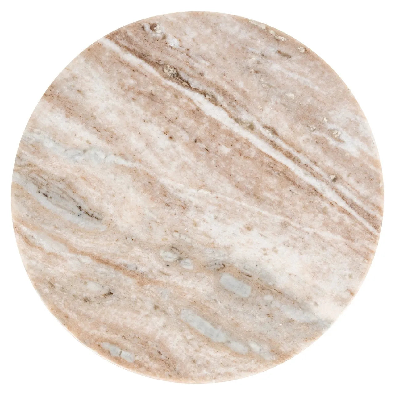 Richmond Interiors Sion Brown Marble Side Table