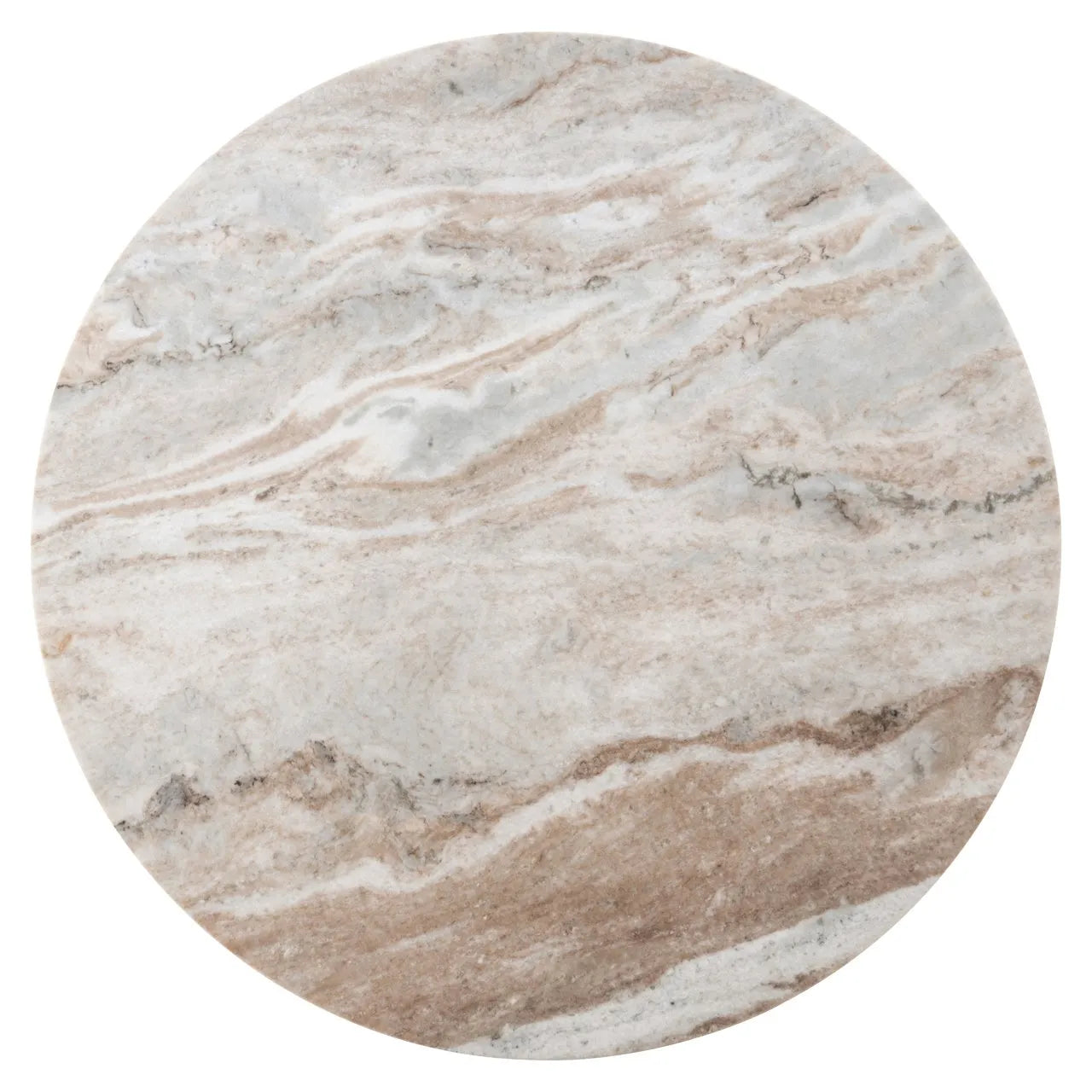 Richmond Interiors Nyon Pink Marble Round Bistro Table 75cm