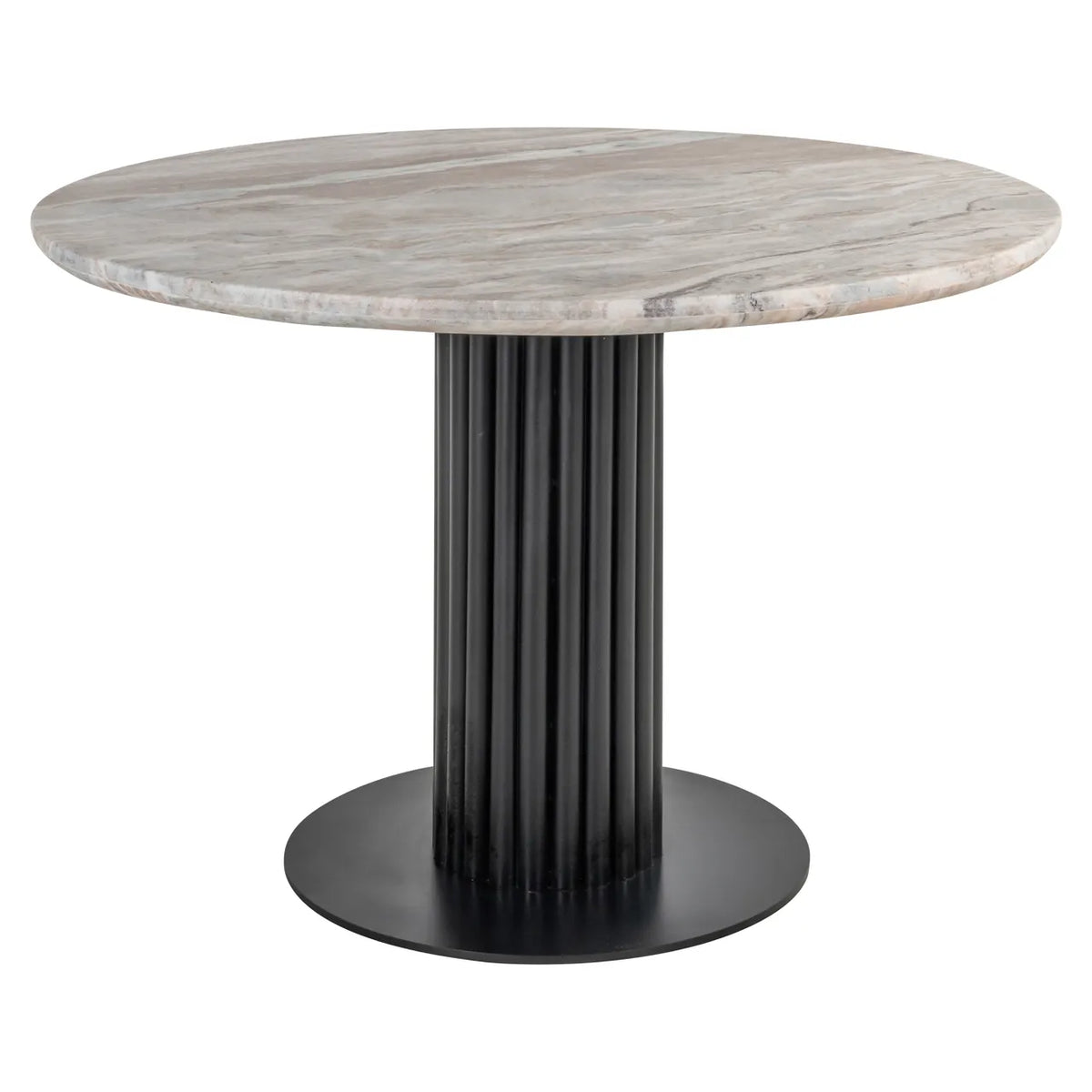 Richmond Interiors Nyon Beige Marble Round Dining Table 130cm
