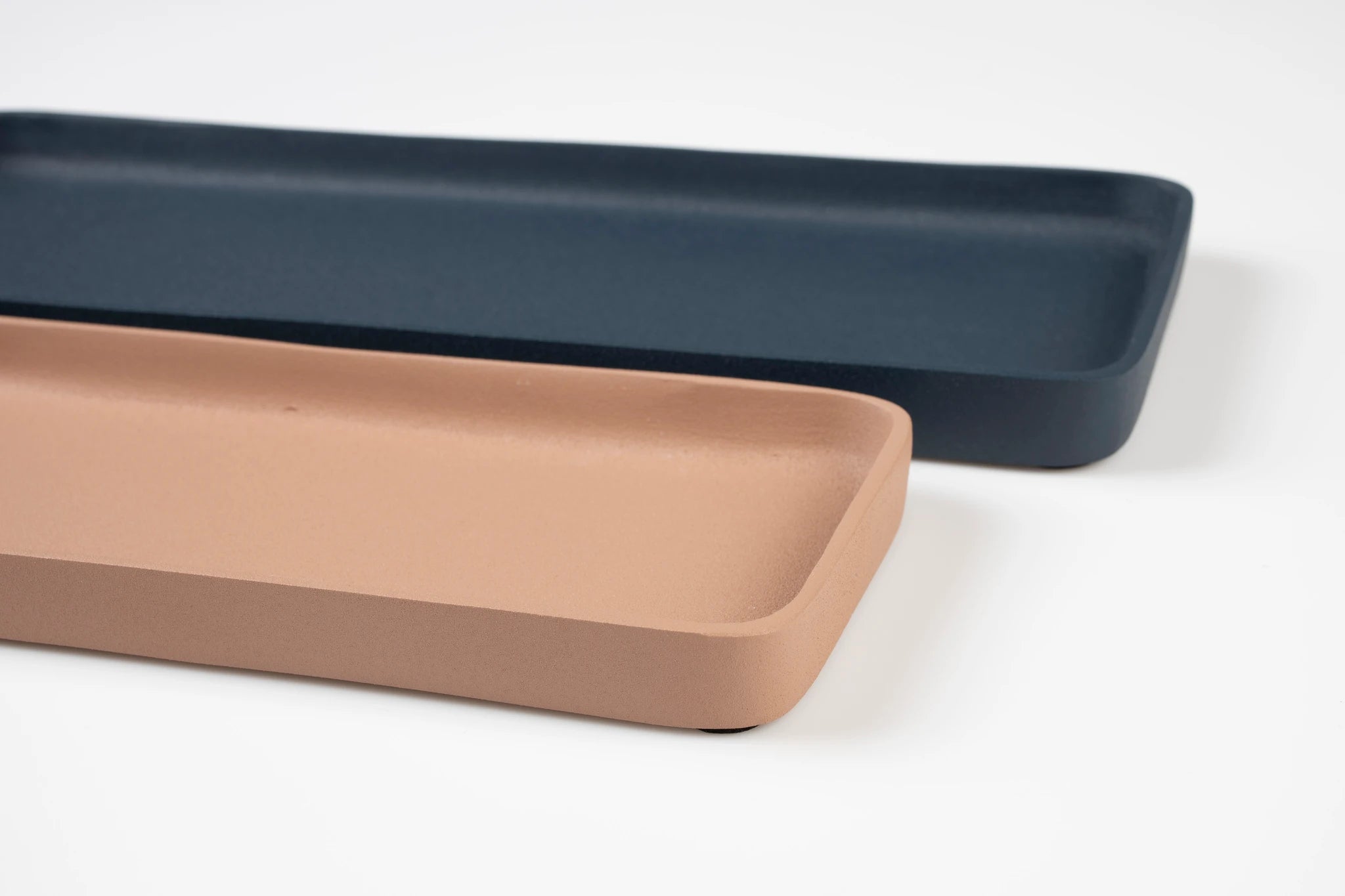 Zuiver Set of 2 Rebel Blue & Pink Aluminium Trays