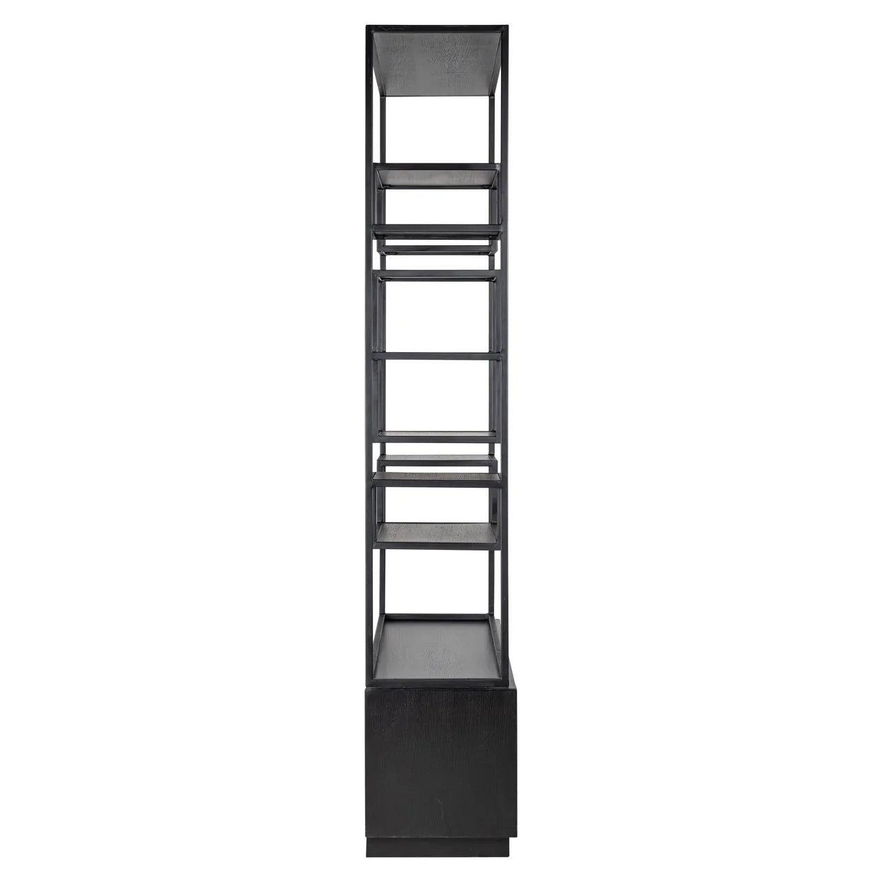 Richmond Interiors Bonvoy Black Oak Wood Display Unit