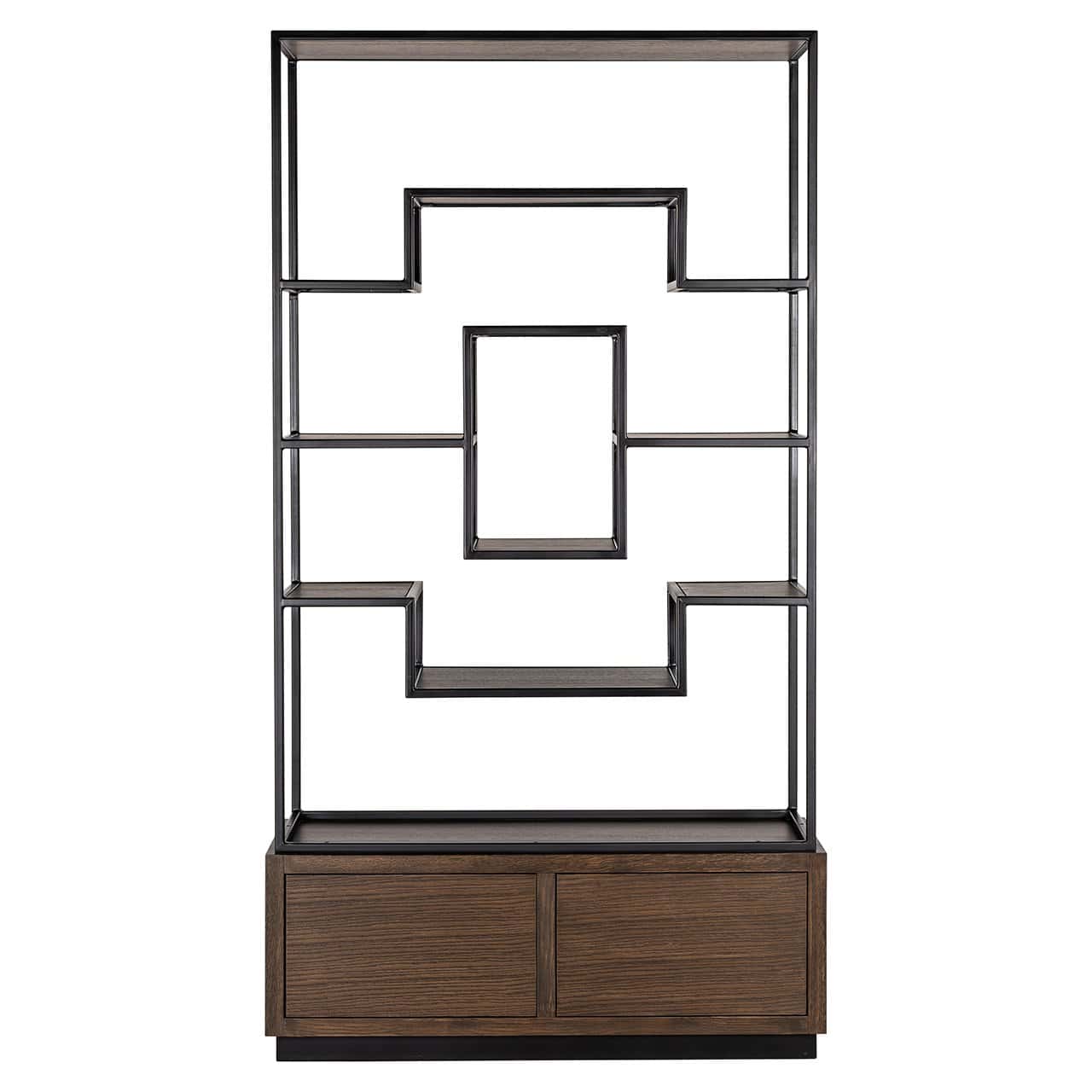 Display cabinet Bonvoy brown 2-drawers (Brown)