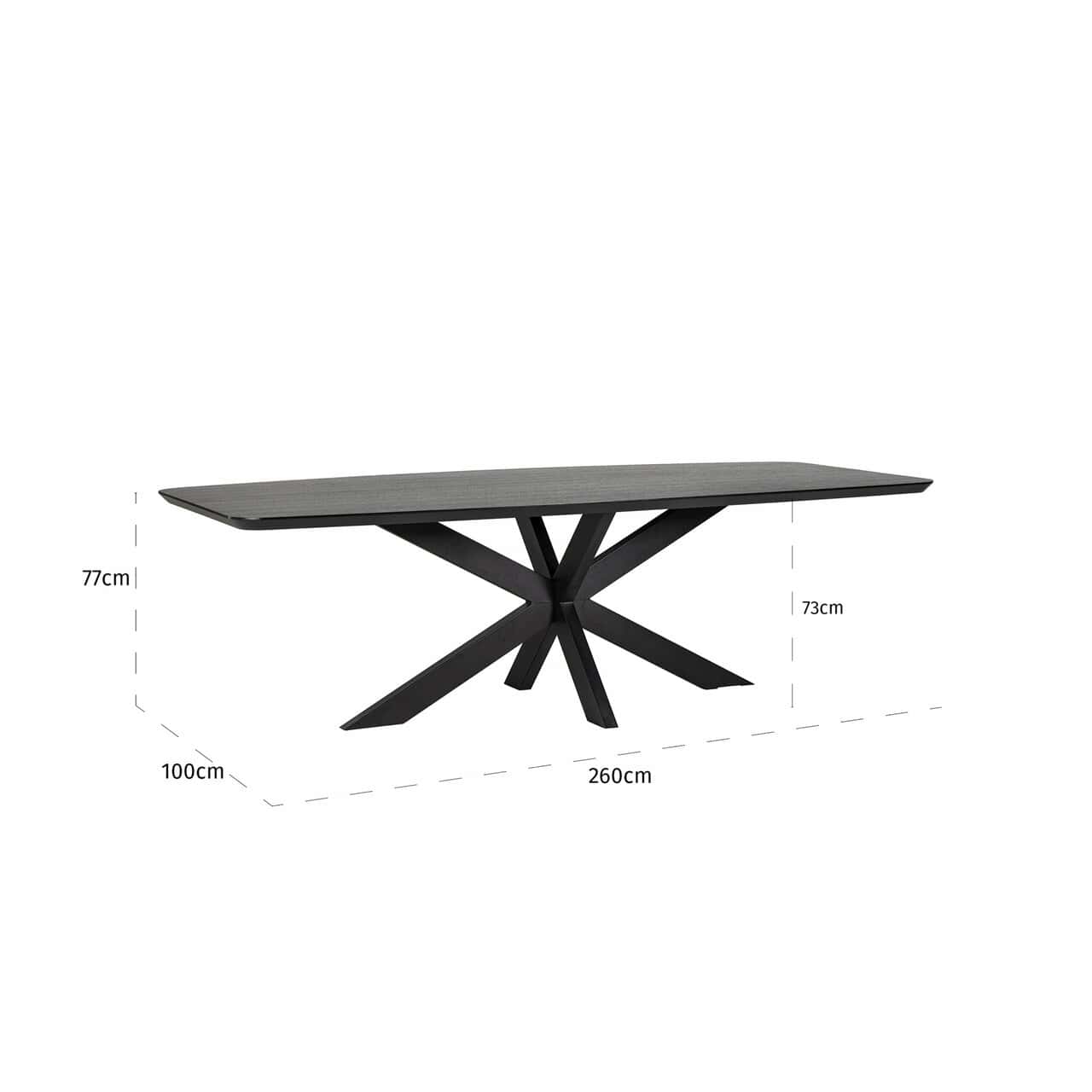 Dining table Bonvoy black 260 (Black)