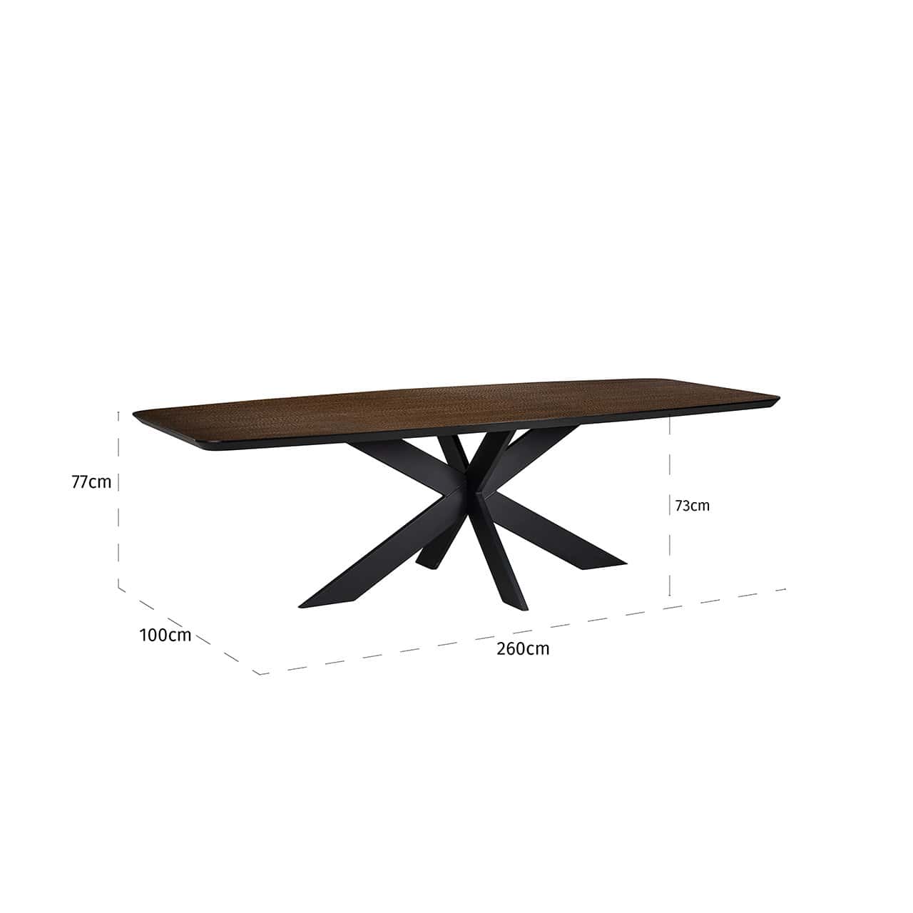 Dining table Bonvoy brown 260 (Brown)