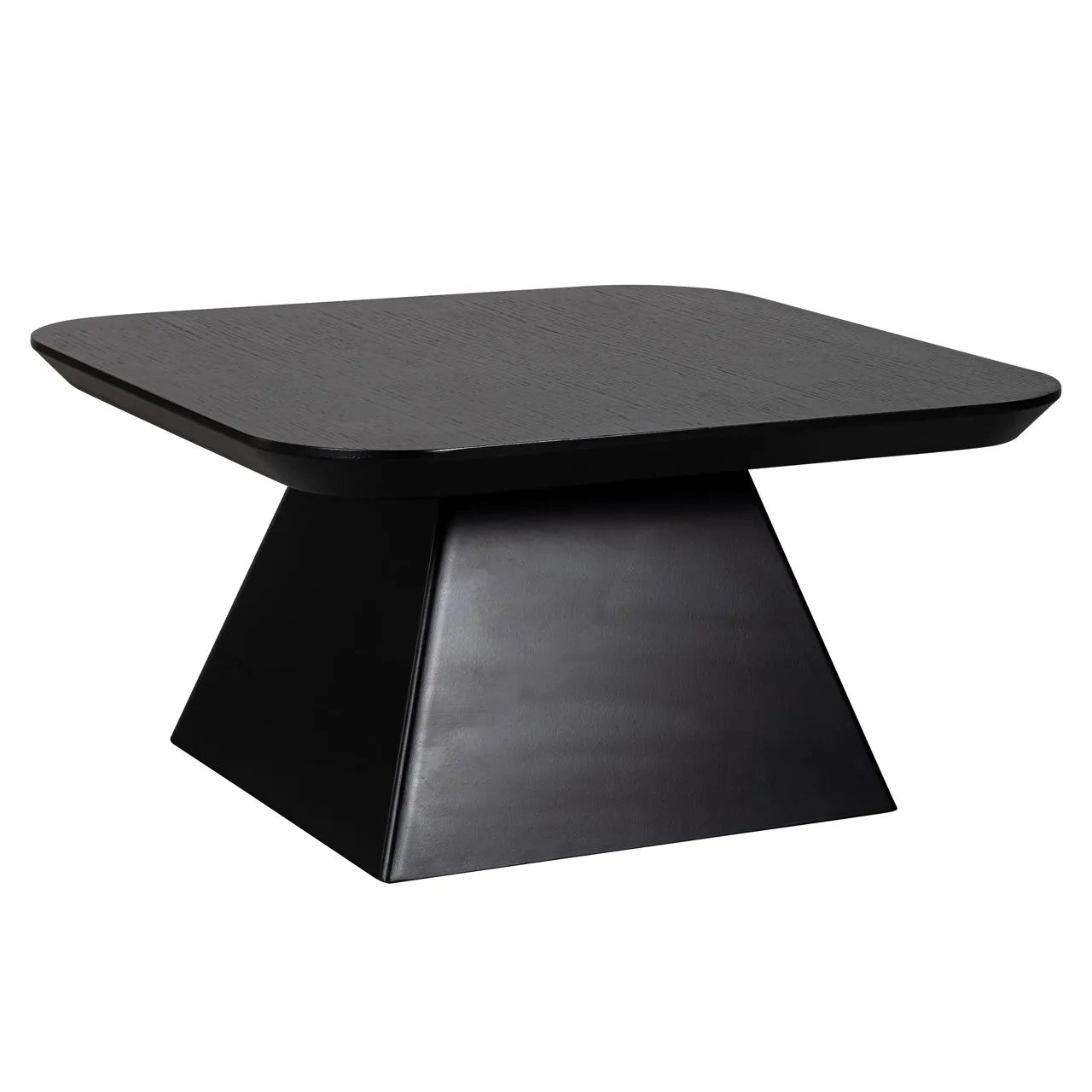 Richmond Interiors Bonvoy Black Oak Wood Square Coffee Table