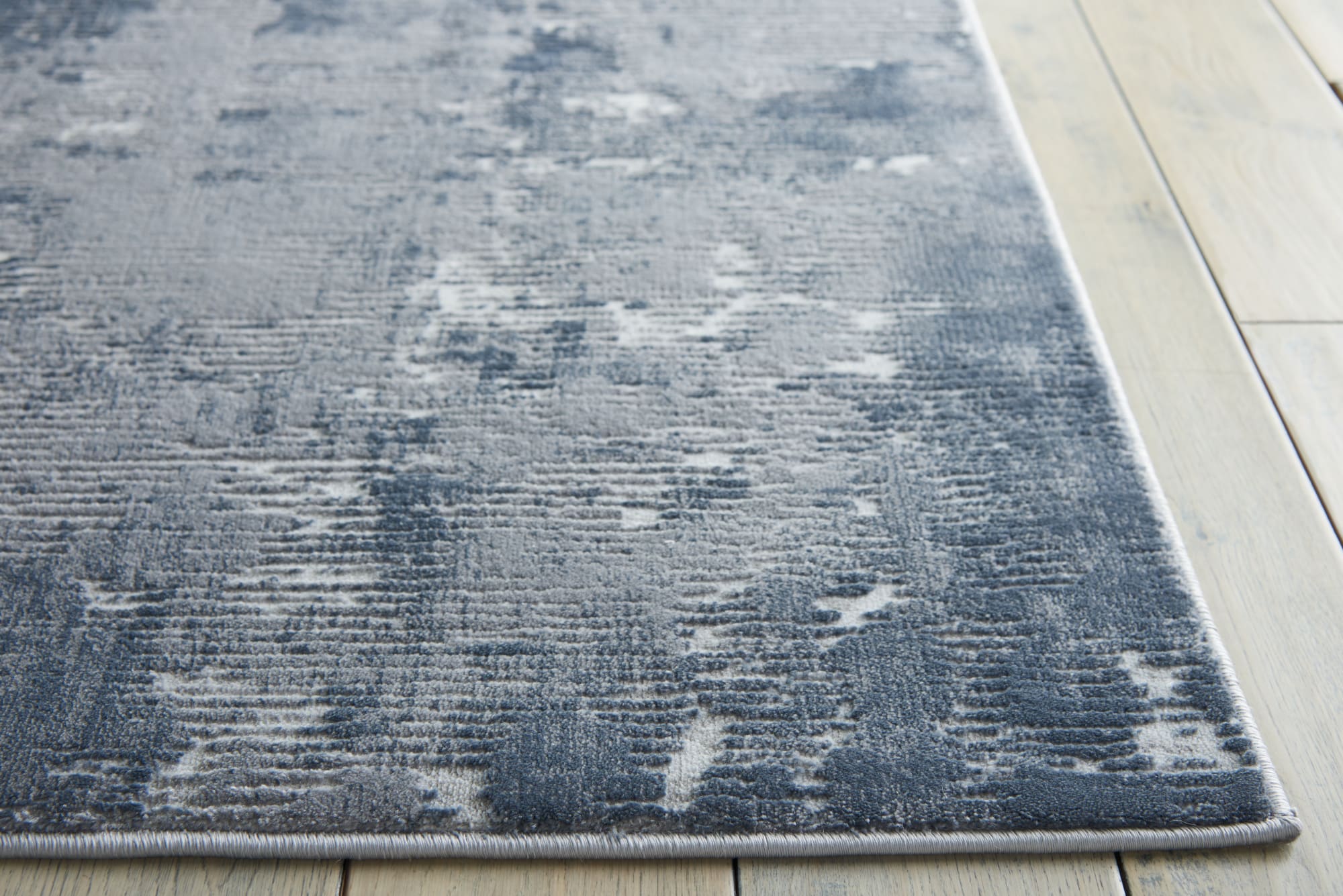 Nourison Rustic Textures RUS05 Dark Grey Large Rug 221x160cm - CLEARANCE