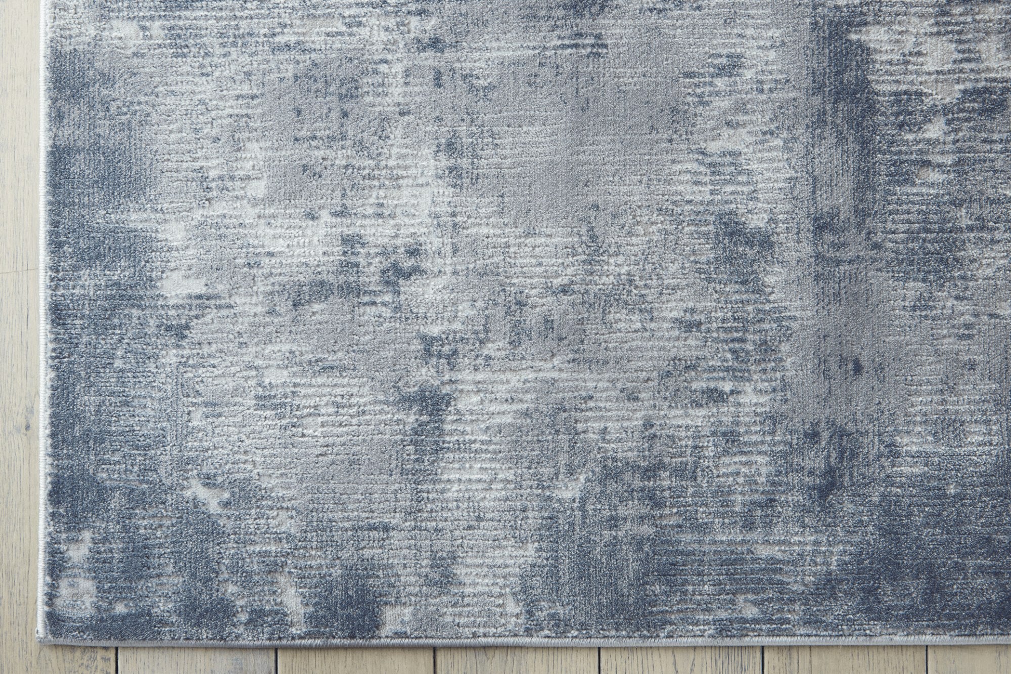 Nourison Rustic Textures RUS05 Dark Grey Large Rug 221x160cm - CLEARANCE