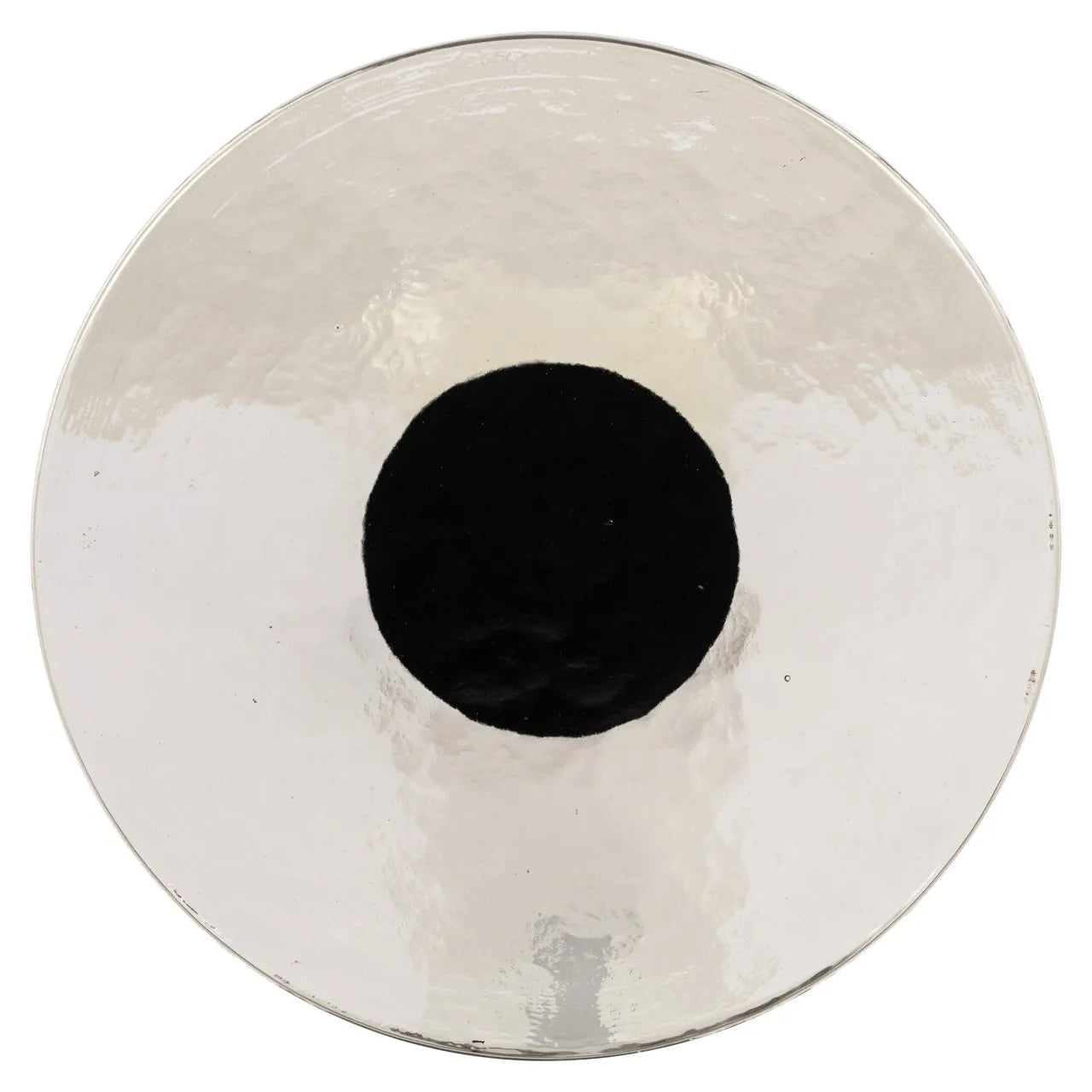 Richmond Interiors Aurora White Marble Side Table With Glass Top