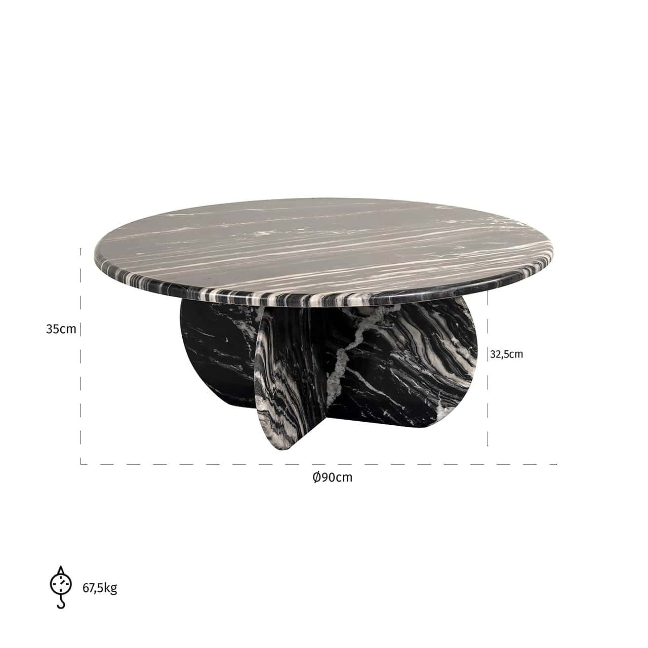 Coffee table Bancroft (Black)