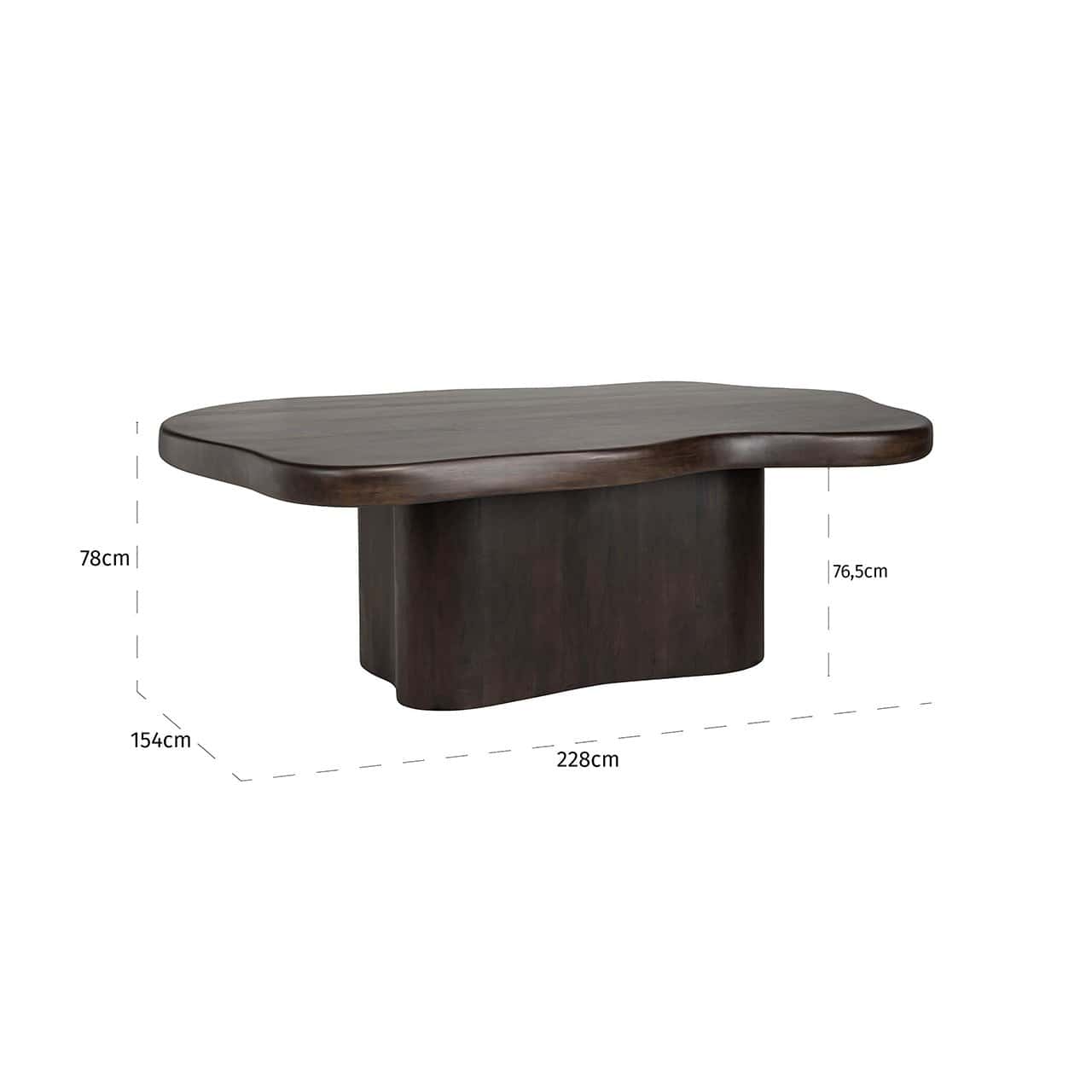 Dining table Sherman organic 230x139 (Brown)