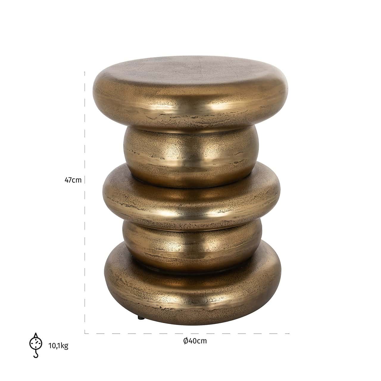 End table Ela (Gold)