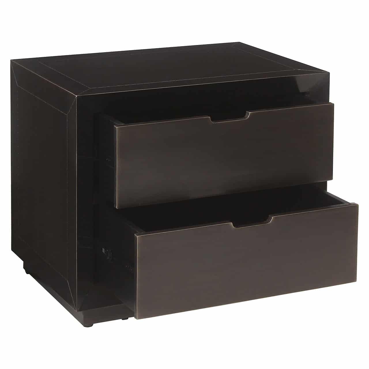 Nightstand Dante 2-drawers (Bronze)