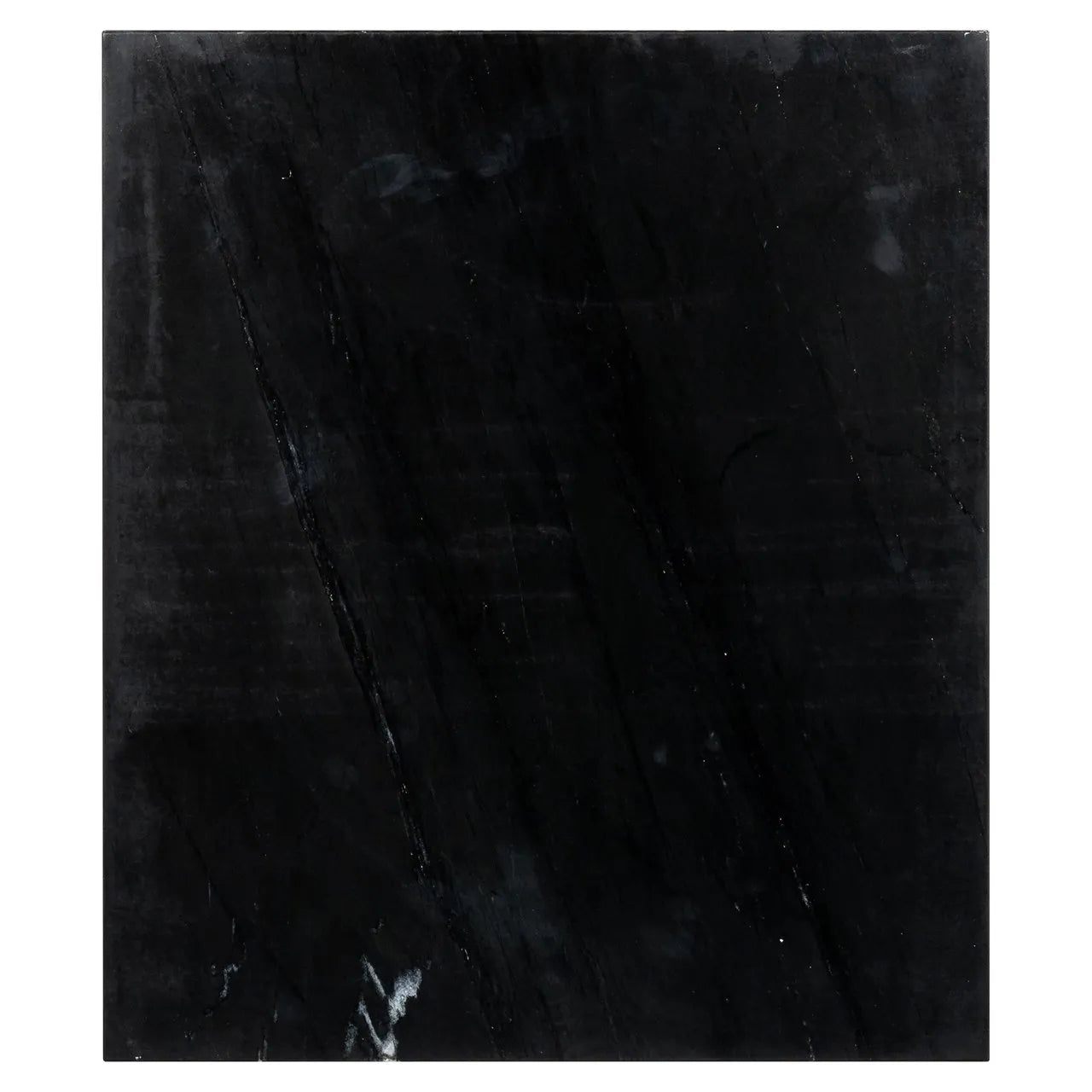 Richmond Interiors Les Arcs Brushed Gold & Black Marble Bedside Table