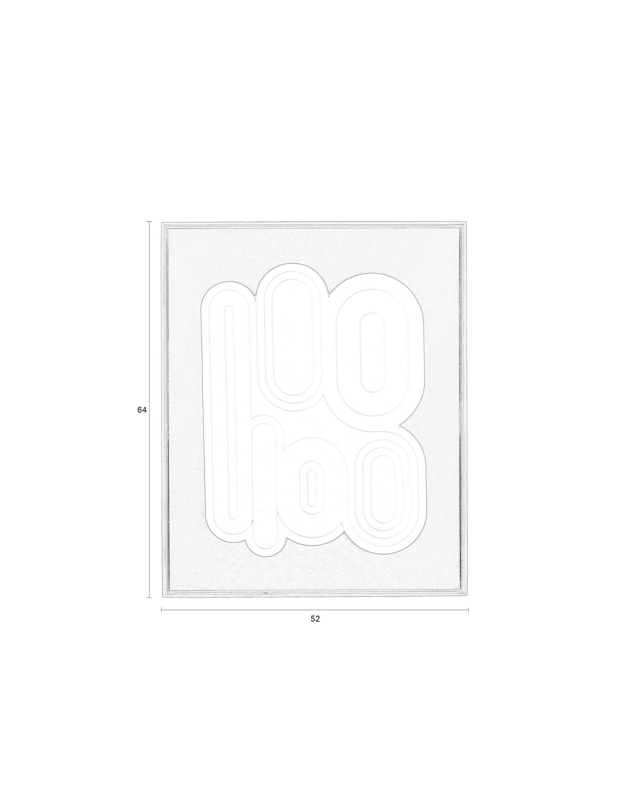 Zuiver August Black & White Mould Wall Art