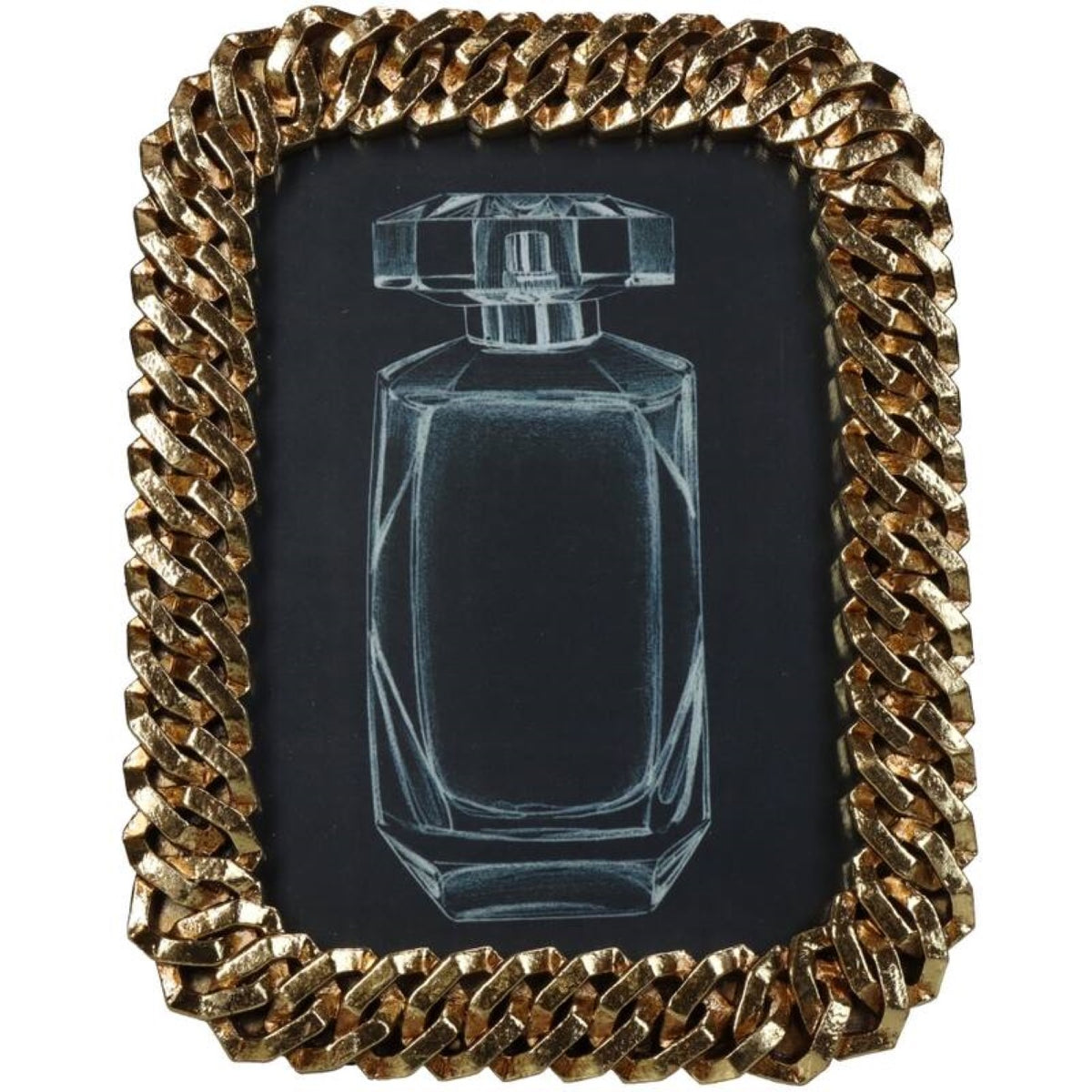 Gilded Grace Gold Chain Photo Frame 5x7