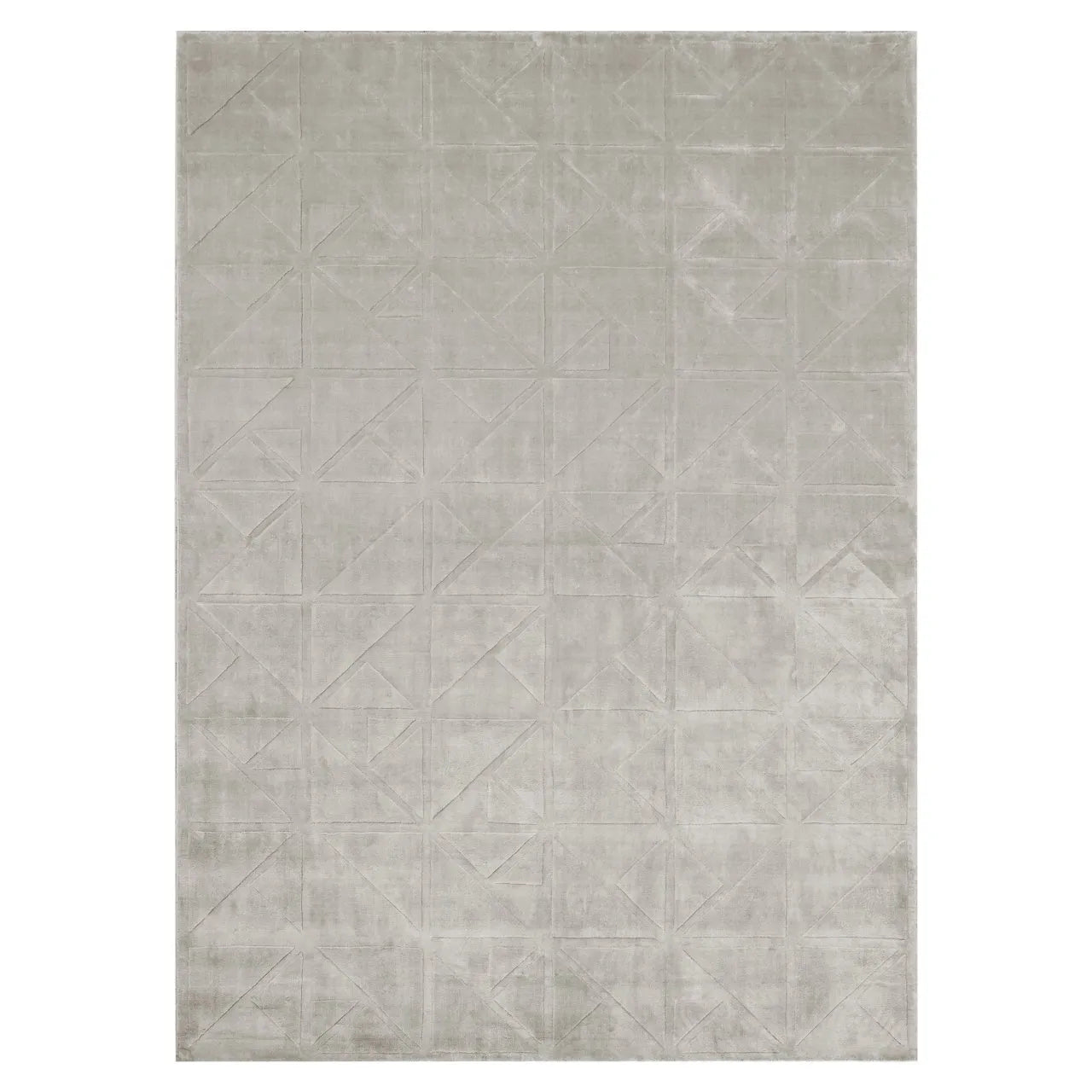Richmond Interiors Yuna Brushed Silk Beige Rectangle Rug Large