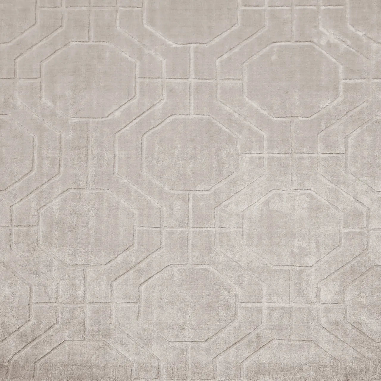 Richmond Interiors Flynn Brushed Silk Ivory Rectangle Rug Large