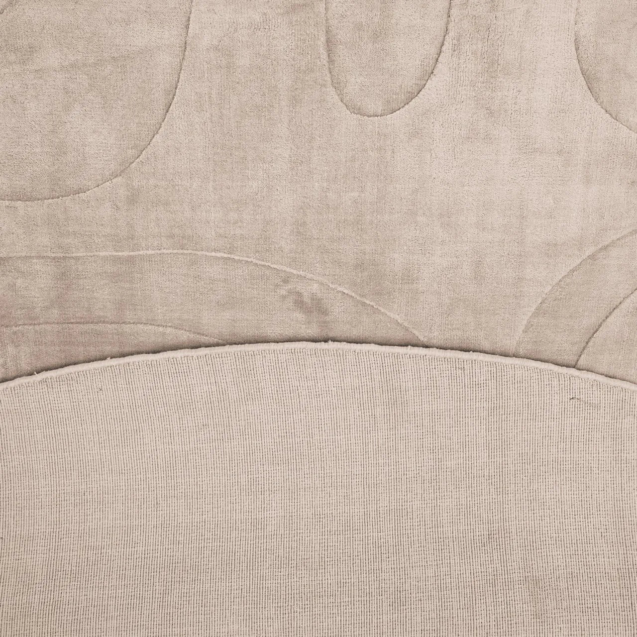 Richmond Interiors Addison Beige Brushed Silk Round Rug Xl 260X260