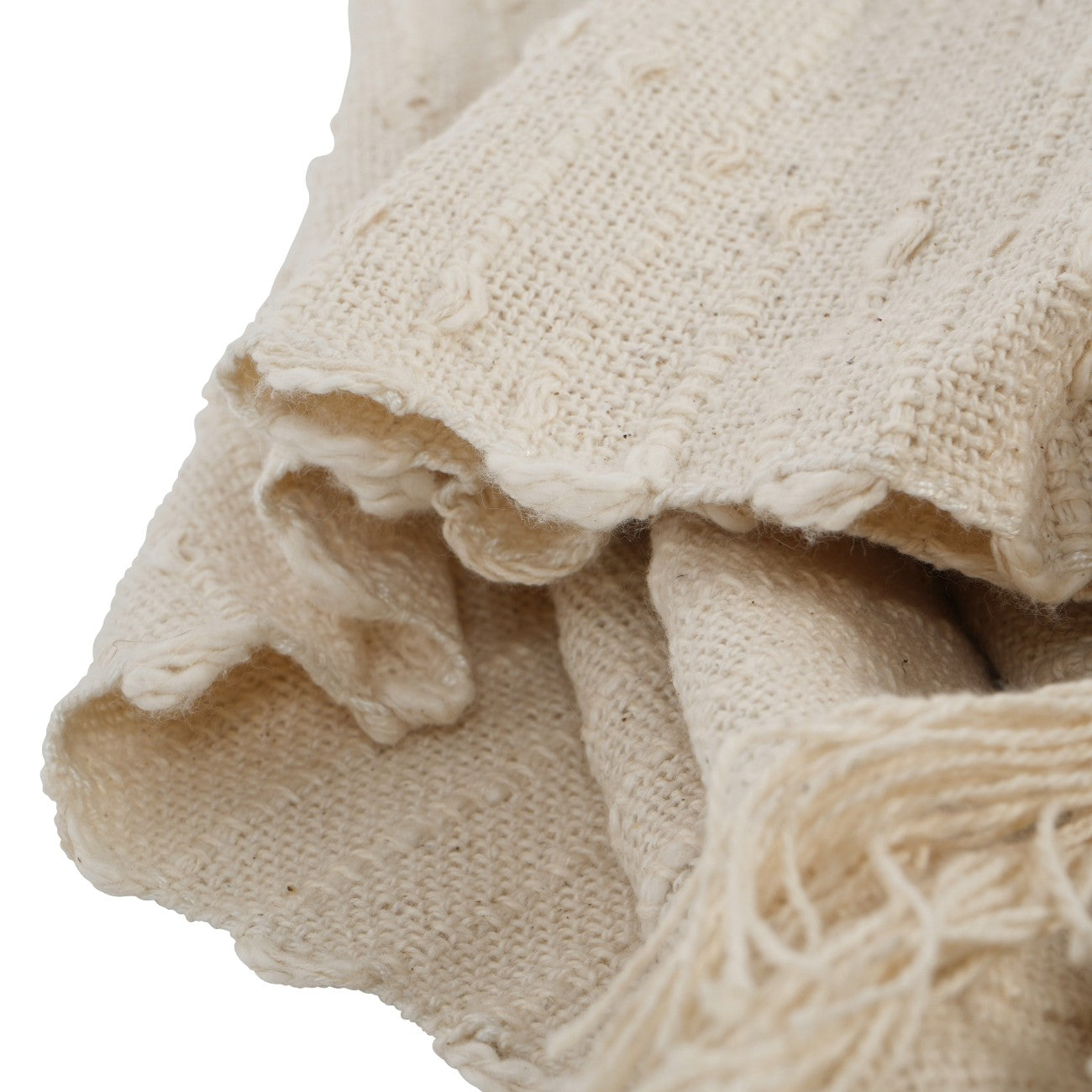 Jette Cream Cotton Throw