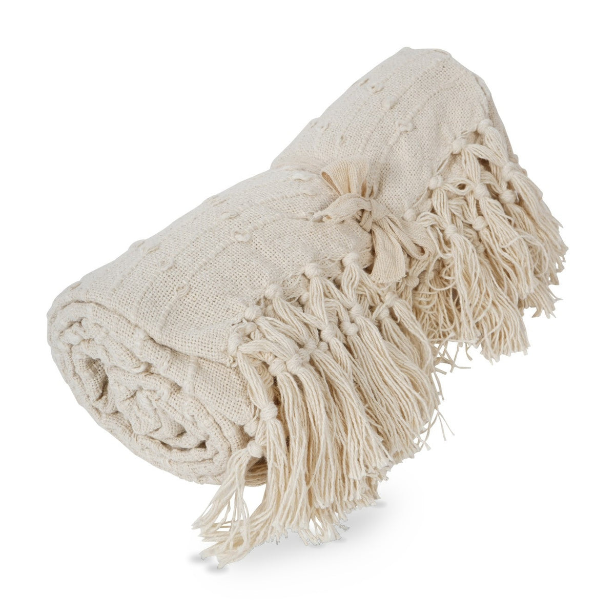 Jette Cream Cotton Throw