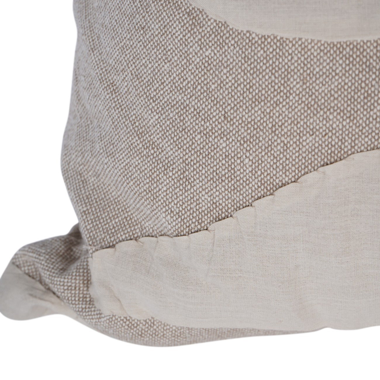 Drift Beige Leaf Cotton Rectangle Cushion 90x40cm