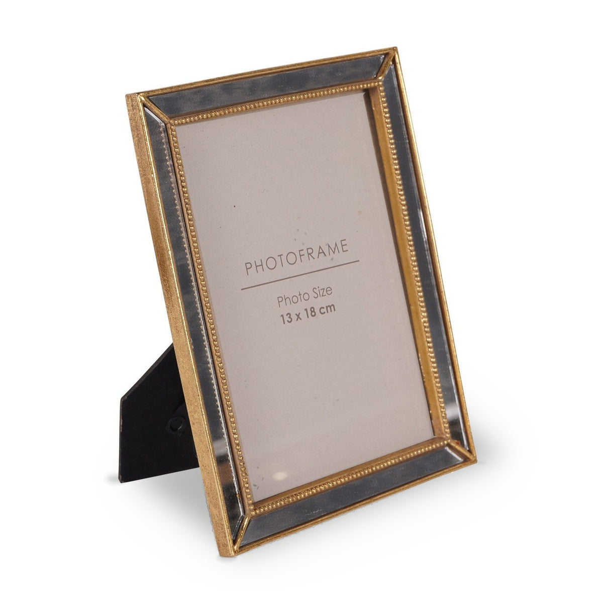 Danes Photo Frame Mirror Polyresin Gold 13x18cm