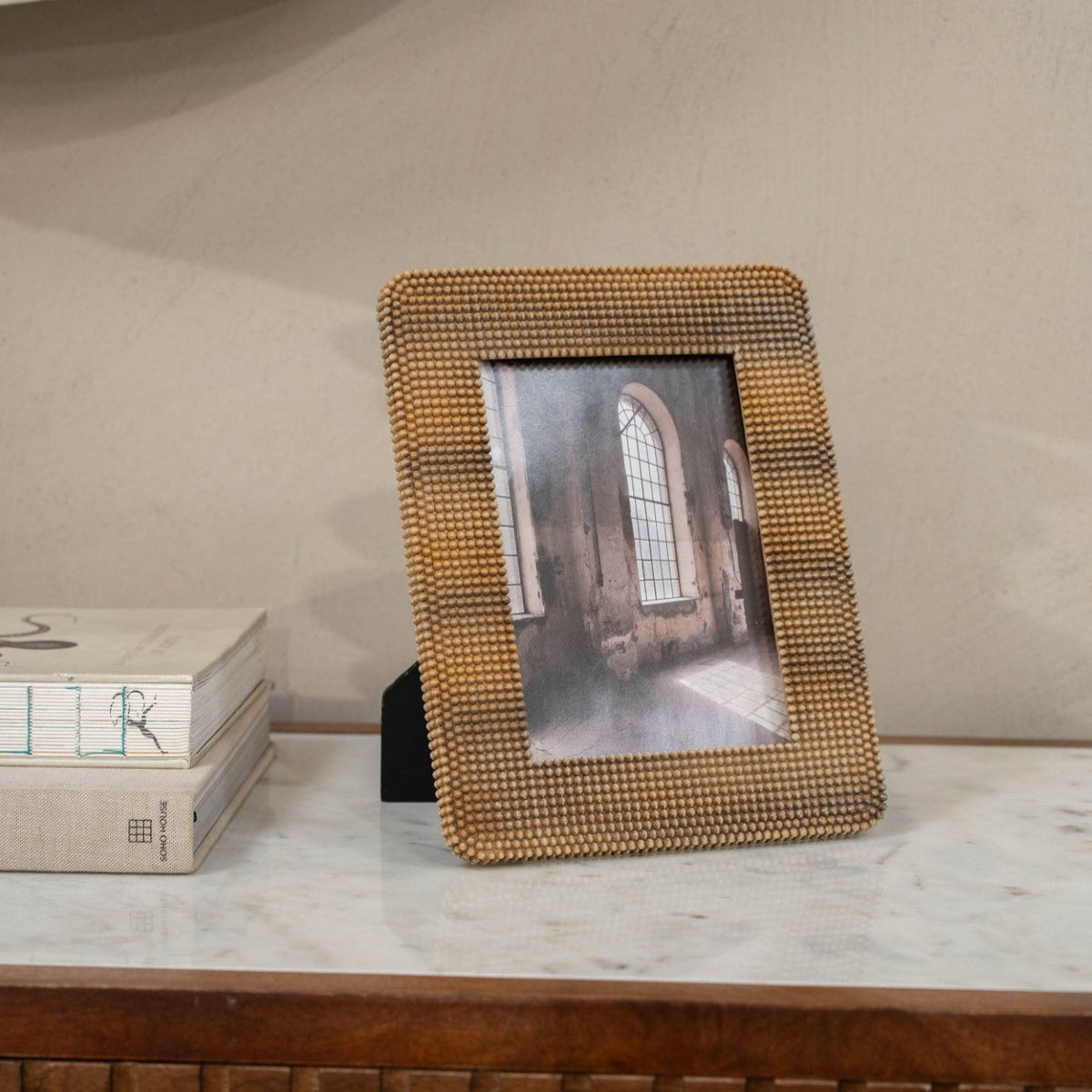 Sophia Brown Bead Photo Frame 13x18cm