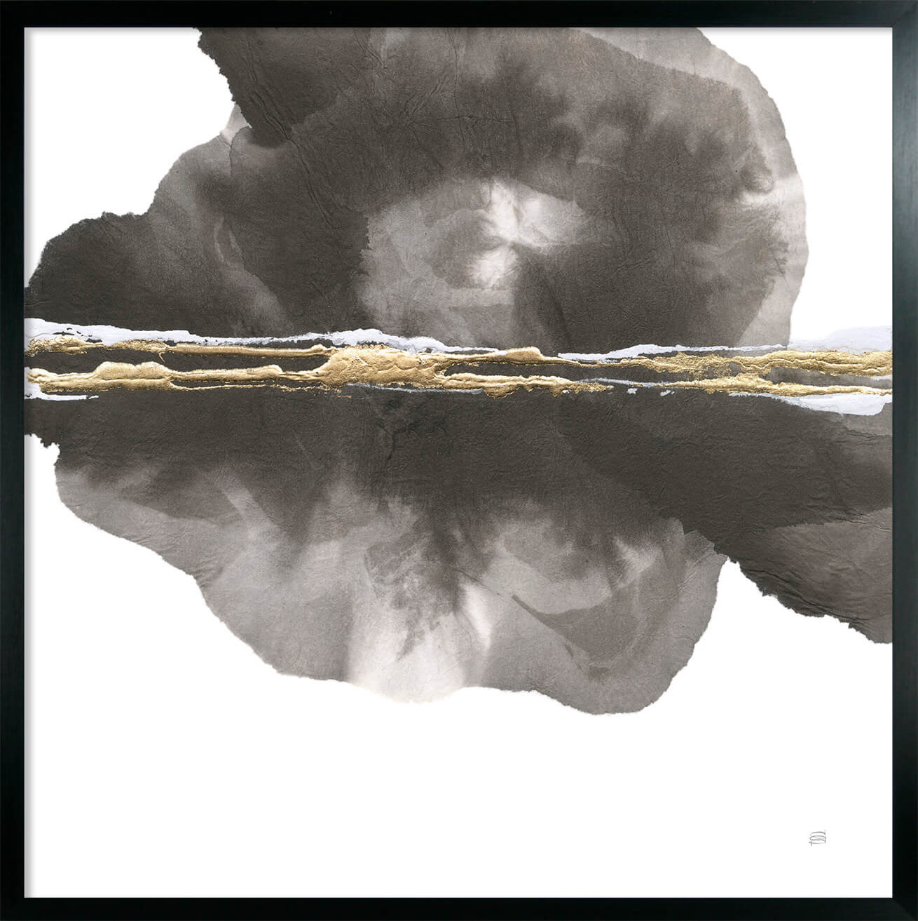 Mountain Reflection I - Framed Wall Art - 63x63cm
