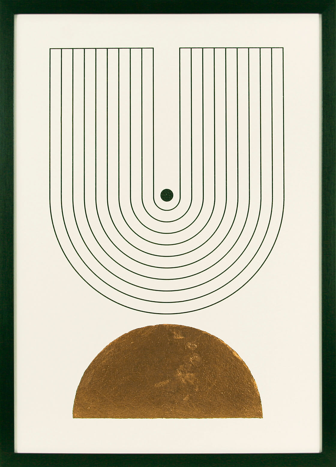 Copper Shapes I - Framed Wall Art - 64x46.5cm