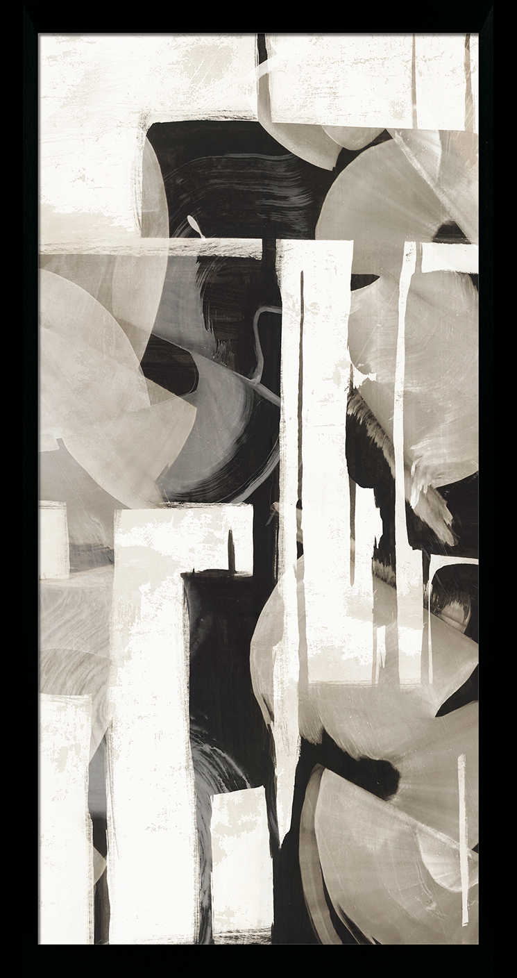 Puzzle Pieces I Framed Wall Art - 94x48cm