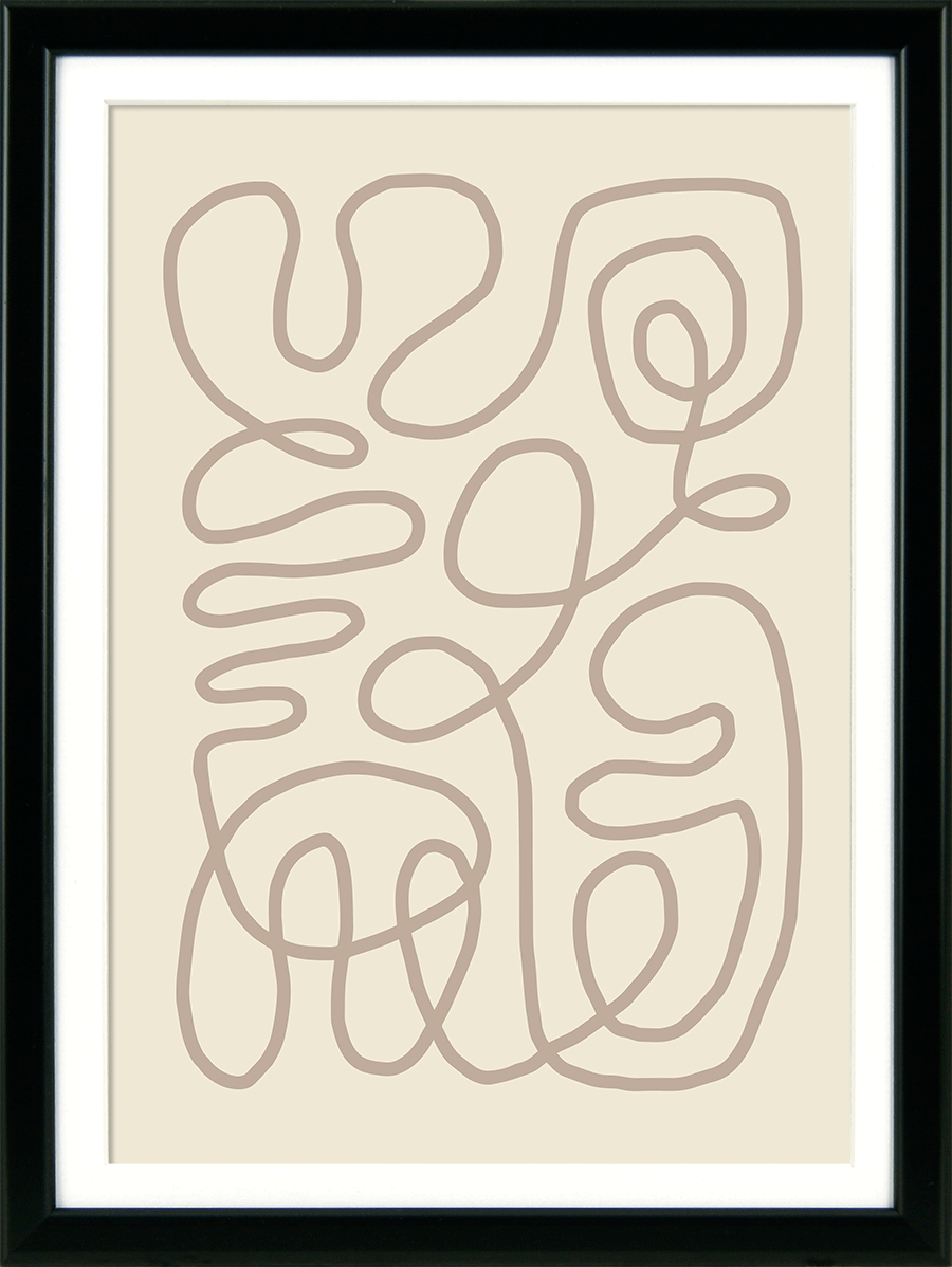 Impressionist Shapes I - Framed Wall Art - 35x26cm