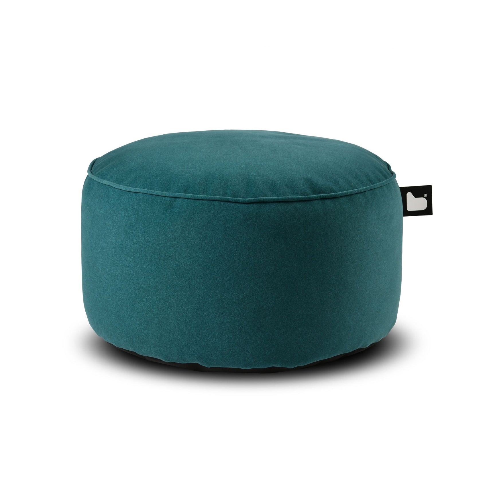 Extreme Lounging B-Pouffe Brushed Suede Teal