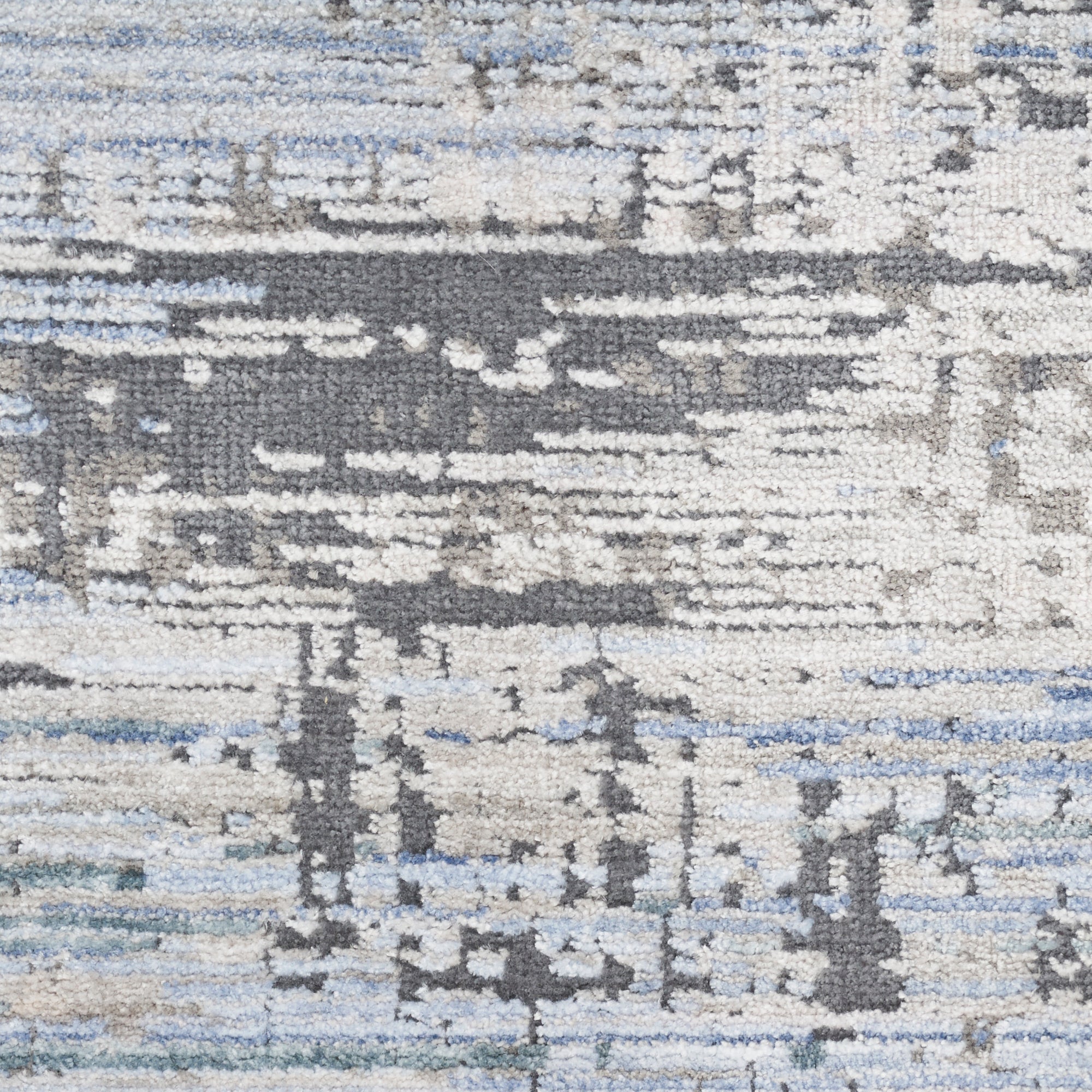 Nourison Abstract Hues ABH02 Grey/Blue Large Rectangle Rug