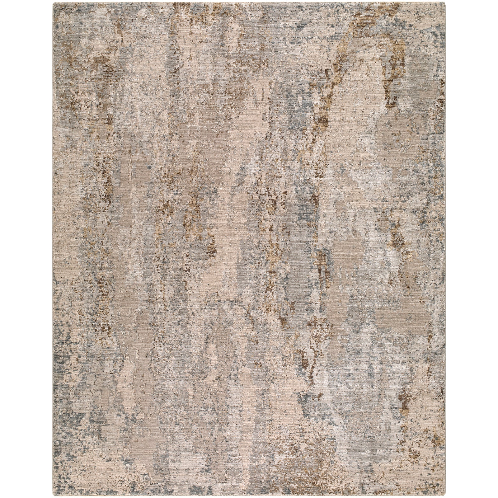 Arda Abstract Modern Marble Taupe & Medium Grey Polyester Rug 152x225cm - product image